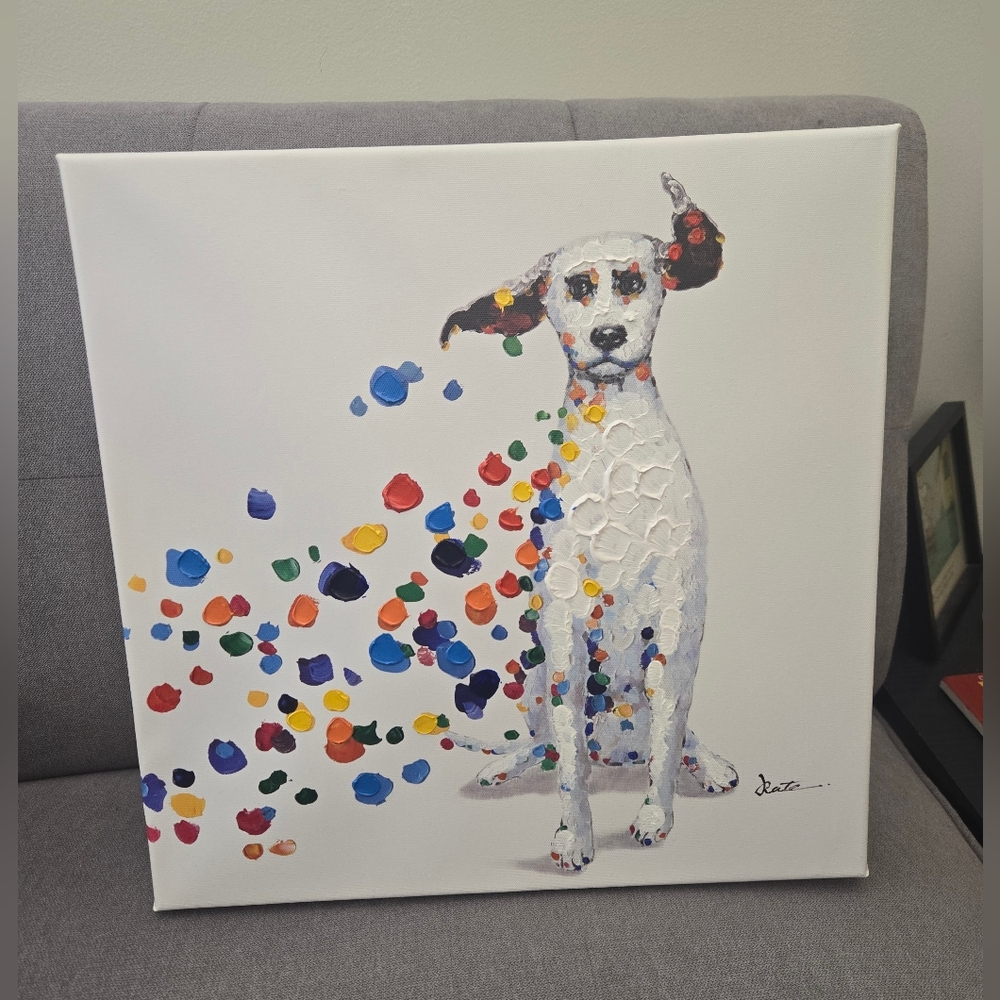 Colorful Dog Canvas Art